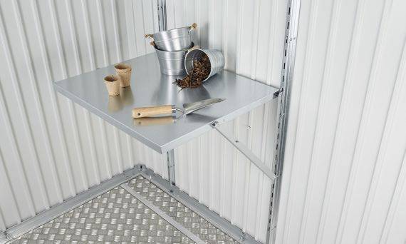 Table pliante pour armoire métal Biohort